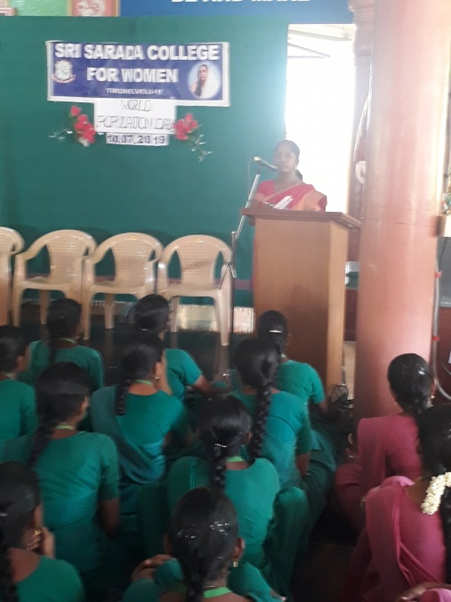 SPEECH ON WORLD POPULATION DAY-10.07.2019